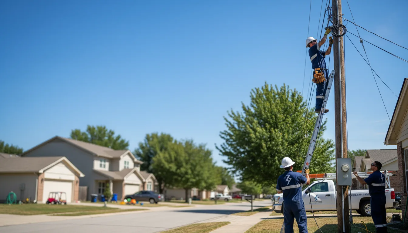 Residential electrician providing installation services in Columbia, MO